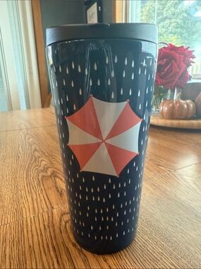 Starbucks 2014 Umbrella Raindrop Stainless Steel Tumbler